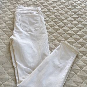 Madewell White High Rise Skinny Jeans 29T